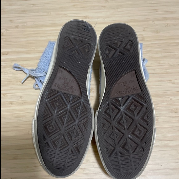 Converse Women's Textured Blue High-Tops - Picture 7 of 7